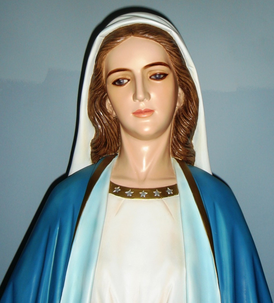 Our Lady of Grace Church Statue - 72 Inch - Hand-painted Polymer Resin