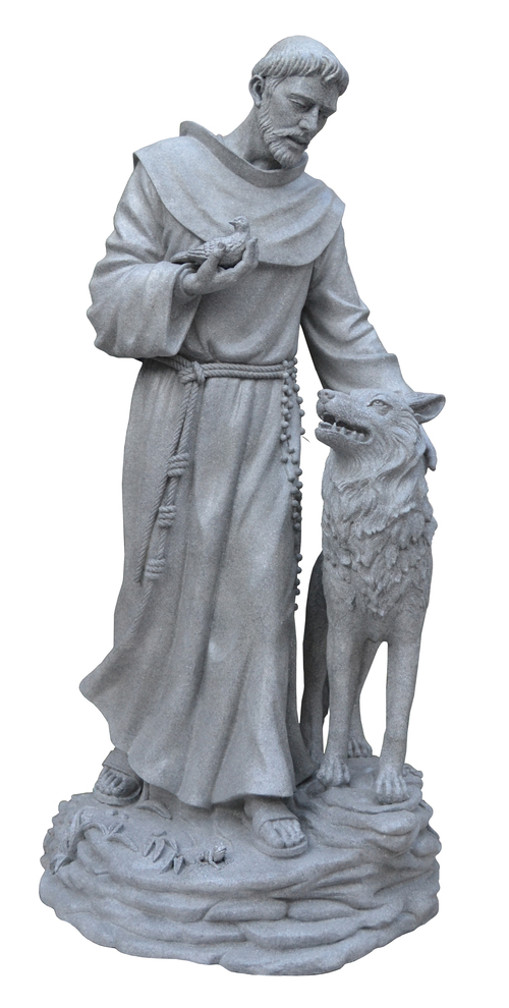st francis resin statue
