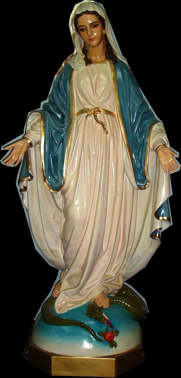 Our Lady of Grace Church Statue 60 Inch Handpainted Polymer Resin