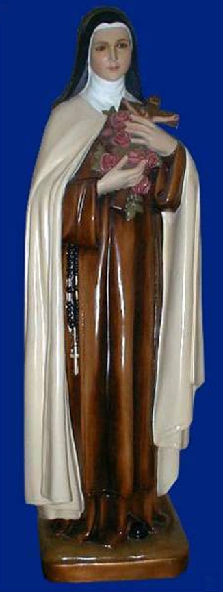 St. Therese Statue - The Little Flower - 33 Inch - Patron Saint of ...