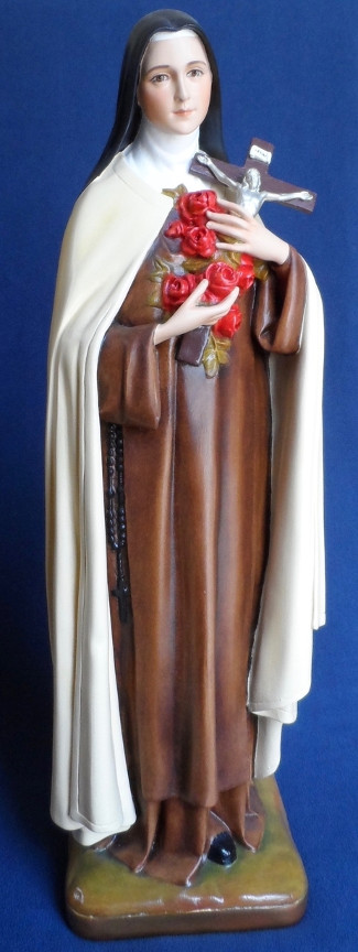 St. Therese Church Statue - The Little Flower - 24 Inch - Resin ...