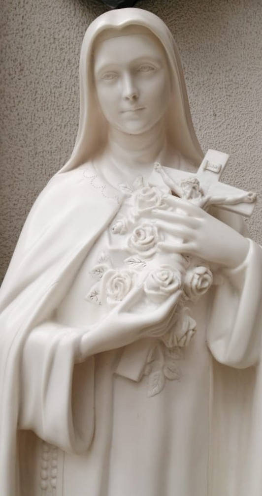 St. Therese Outdoor Garden Church Statue 48 Inch Polymer Resin