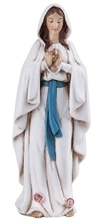 Veronese Resin Our Lady Mary Of Lourdes Statue Studio Collection 8" Holy Gift 