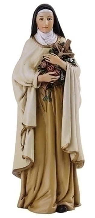 St. Therese Statue - The Little Flower - 4 Inch - Resin - Patron Saint ...