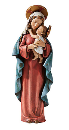 Madonna and Figurine Statue - 8.5 Inch - Inspired By M.I. Hummel's Original