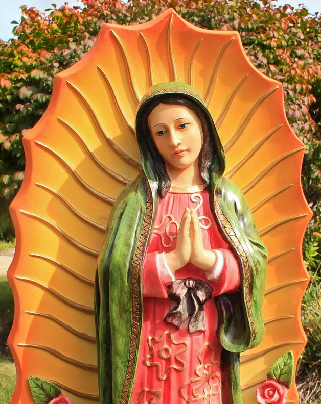 Our Lady of Guadalupe Outdoor Garden Church Statue 46 Inch
