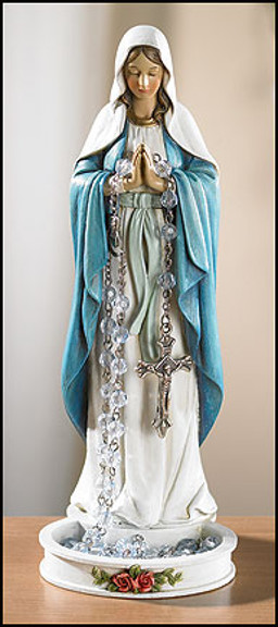 resin blessed mother statue