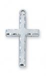 Sterling Silver Cross Necklace With 18 Inch Rhodium Plated Brass Chain and Deluxe Gift Box