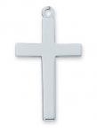 Sterling Silver Cross Necklace With 20 Inch Rhodium Plated Brass Chain and Deluxe Gift Box