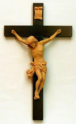 Terracotta Crucifix - 14 Inch - Italian import