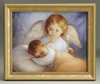 Hush A Bye Gold Framed Print - 8 x 10 Inch