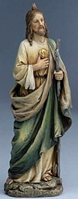 St. Jude Statue - 10.5 Inch Resin Stone Mix
