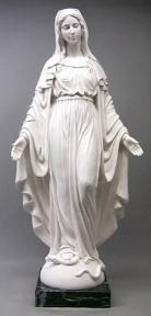 Our Lady of Grace Church Statue - 37 Inch - Bonded Carrara Marble