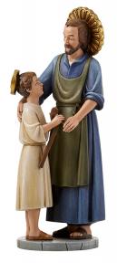St. Joseph The Worker with Child Statue - 8 - Inspired By Sister M.I. Hummel