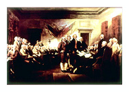 Signing of the Declaration Art Print By John Trumbull 20 X 30