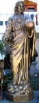Sacred Heart of Jesus Outdoor Garden Church Statue - 138 Inch - Bronze Looking Hand-painted Resin