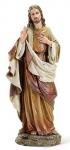 Sacred Heart of Jesus Statue - 10.25 Inch - Resin Stone Mix