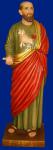 St. Peter Church Statue - 32 Inch - Hand-painted Polymer Resin - Patron Saint of Fisherman