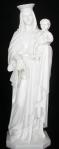 Our Lady of Mercy Outdoor Garden Church Statue - 48 Inch - Outdoor White Resin