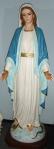 Our Lady of Grace Church Statue With Crown - 73 Inch - Hand-painted Polymer Resin
