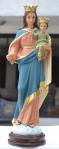 Mary Help of Christians Statue - 18 Inch - Hand-painted Polymer Resin