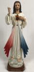 Divine Mercy Statue - 26 Inch - Hand-painted Polymer Resin