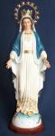 Our Lady of Grace Church Statue With Crown - 23 Inch - - Hand-painted Polymer Resin With Fancy Gold Highlights