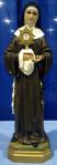 St. Clare Church Statue - 20 Inch - Hand-painted Polymer Resin