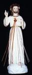 Divine Mercy Statue - 24 Inch - Hand-painted Polymer Resin