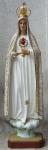 Our Lady of Fatima With Crown Church Statue - 49 Inch - Hand-painted Polymer Resin With Fancy Gold Highlights