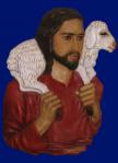 Good Shepherd Relief Plaque - 24 Inch - Hand-painted Polymer Resin