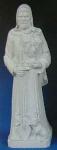 St. Fiacre Garden Statue - Patron of Gardeners - 24 Inch - Granite Look