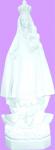 Our Lady of Charity of El Cobre Outdoor Garden Statue - 24 Inch - White Vinyl Composition