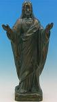 Blessing Sacred Heart of Jesus Outdoor Garden Statue - 24 Inch - Patina Look Vinyl Composition