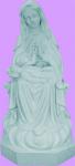 Our Lady of Divine Providence Outdoor Garden Statue - 24 Inch - Granite Look Vinyl Composition