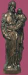 St. Joseph & Child Jesus Statue Outdoor Garden Statue - 24 Inch - Bronze Look Vinyl Composition