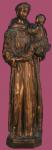 St. Anthony Outdoor Garden Statue - 24 Inch - Bronze Look Vinyl Composition