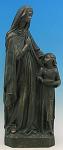 St. Anne Outdoor Garden Church Statue - 24 Inch - Patina Look Vinyl Composition