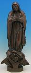 Our Lady of Guadalupe Outdoor Garden Statue - 24 Inch - Bronze Look Vinyl Composition