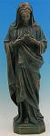 Immaculate Heart of Mary Outdoor Garden Statue - 24 Inch - Patina Look Vinyl Composition