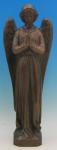 Praying Angel Outdoor Garden Statue - 24 Inch - Bronze Look Vinyl Composition