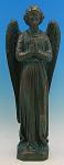 Praying Angel Outdoor Garden Statue - 24 Inch - Patina Look Vinyl Composition