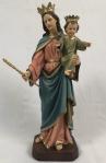 Mary Help of Christians Statue - 18 Inch - Traditional Look - Hand-painted Polymer Resin