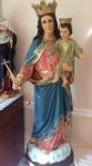 Mary Help of Christians Church Statue - 43 Inch - Hand-painted Polymer Resin With Fancy Gold Highlights