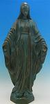 Our Lady of Grace Outdoor Garden Church Statue - 32 Inch - Patina Look Vinyl Composition