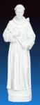 St. Francis of Assisi Statue - 32 Inch - White - Indoor / Outdoor