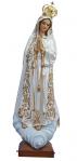 Our Lady of Fatima Church Statue With Crown - 33 Inch - Hand-painted Polymer Resin With Fancy Gold Highlights