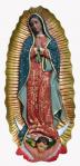 Our Lady of Guadalupe Plaque - 15 inch - Hand-painted Polymer Resin