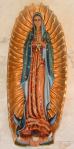 Our Lady of Guadalupe Church Plaque - 40 inch - Hand-painted Polymer Resin