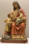 Jesus With The Children Statue - 36 Inch - Hand-painted Polymer Resin